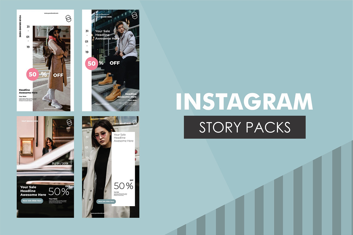 Social Media Cool Template, a Social Media Template by AM studio (Photo 2 of 6)