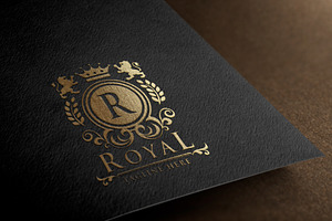 Royal Crest Letter R Logo