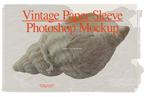 Vintage Photo Paper Sleeve Mockups