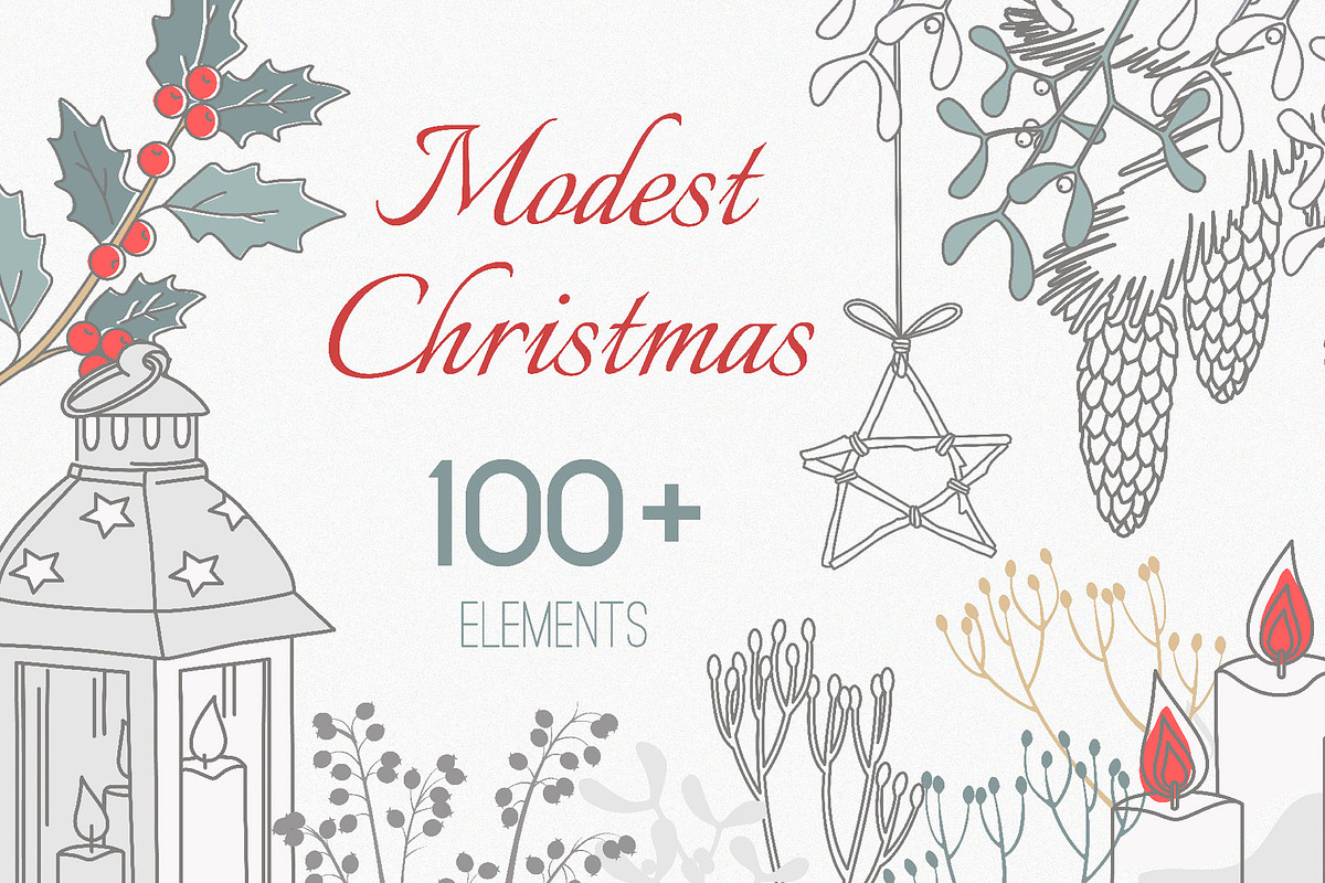 Modest Christmas collection, a Decorative Illustration by statica (Photo 1 of 10)