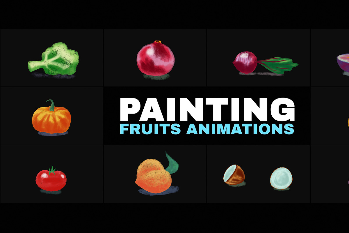 Fruits Animation | Premiere Pro, a Templates & Theme by FlashFXbox (Photo 1 of 2)