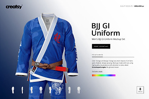 Brazilian Jiu Jitsu GI Mockup, a Bottom Mockup by creatsy5