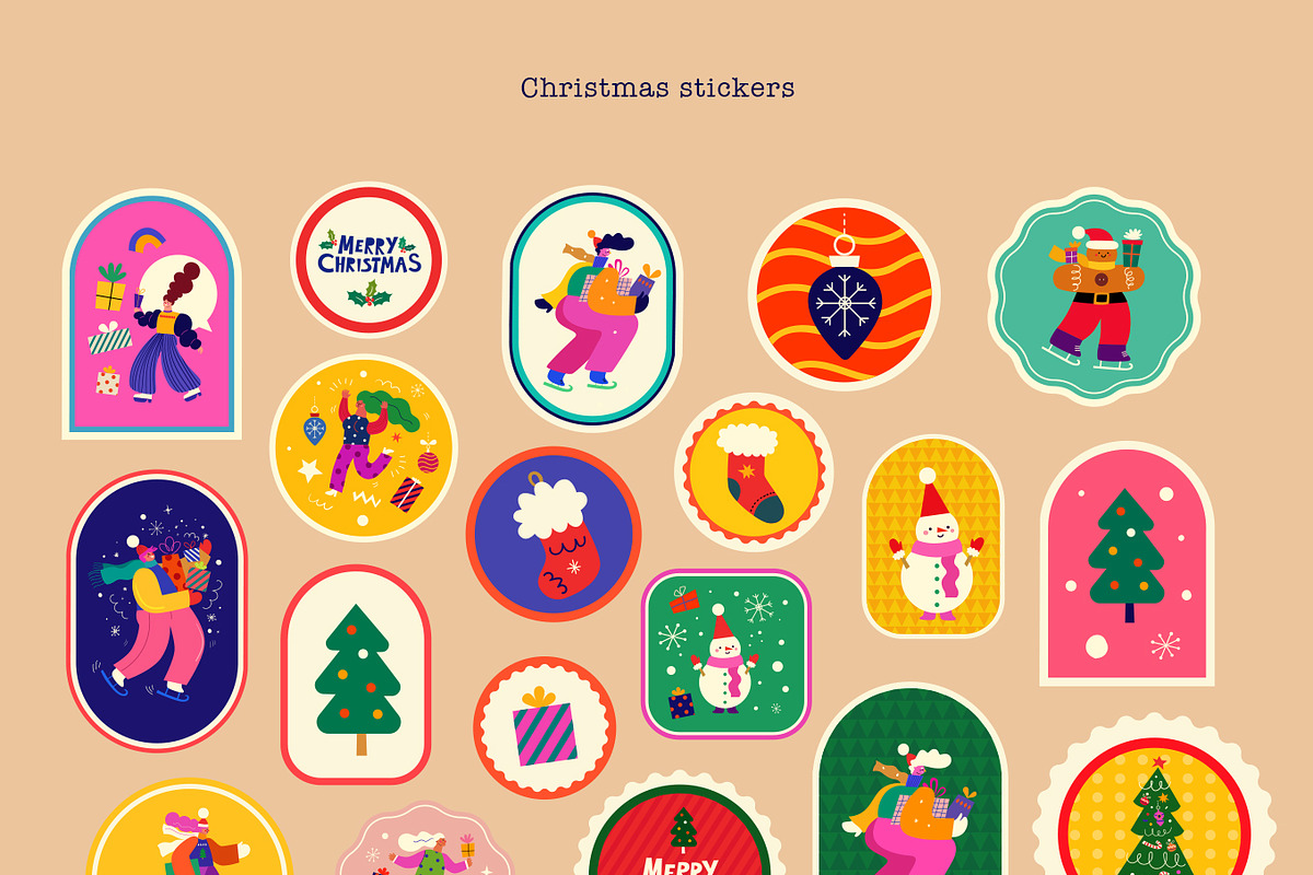 Merry Christmas and Happy New Year!, a Seasonal Illustration by MoleskoStudio (Photo 15 of 27)