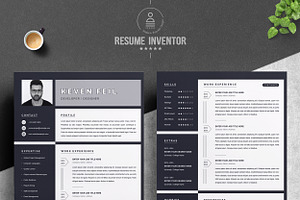 Resume / CV Template Black & White