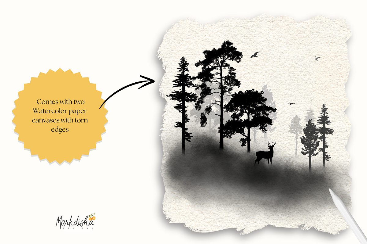 Procreate Enchanted Forest Brush Kit, a Brush Add-On by Markdisha Designs (Photo 5 of 6)