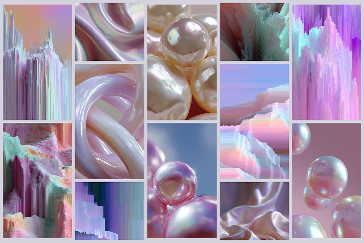 Silk, Crystals & Glitch Collection, an Abstract Photo by AI Petr Creative Agency (Photo 3 of 7)