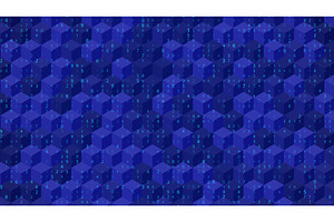 Big Data Abstract Background With 3D, an Illustration by Holo Art