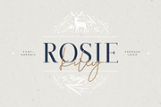 Rosie Kiley, a Script Font by vuuuds (Thumbnail 1 of 7)