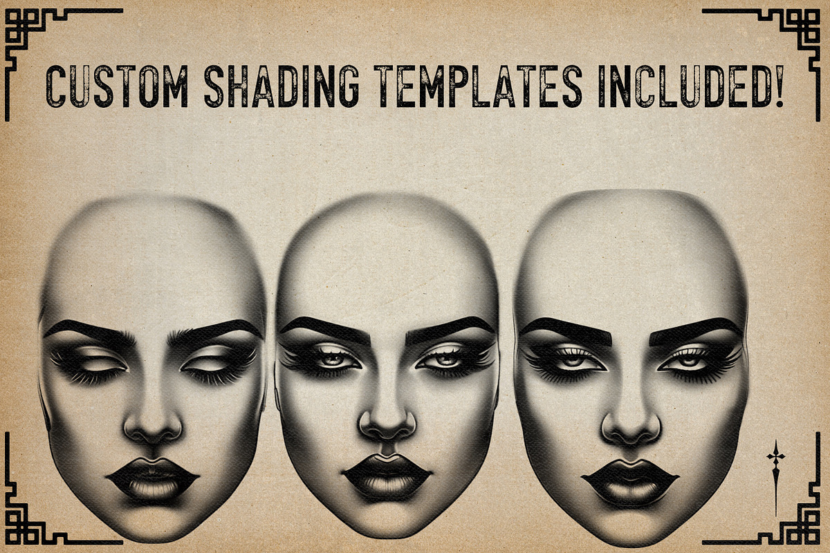 Procreate / Neo-traditional Ladies, a Brush Add-On by Studio.Valhalla (Photo 8 of 11)