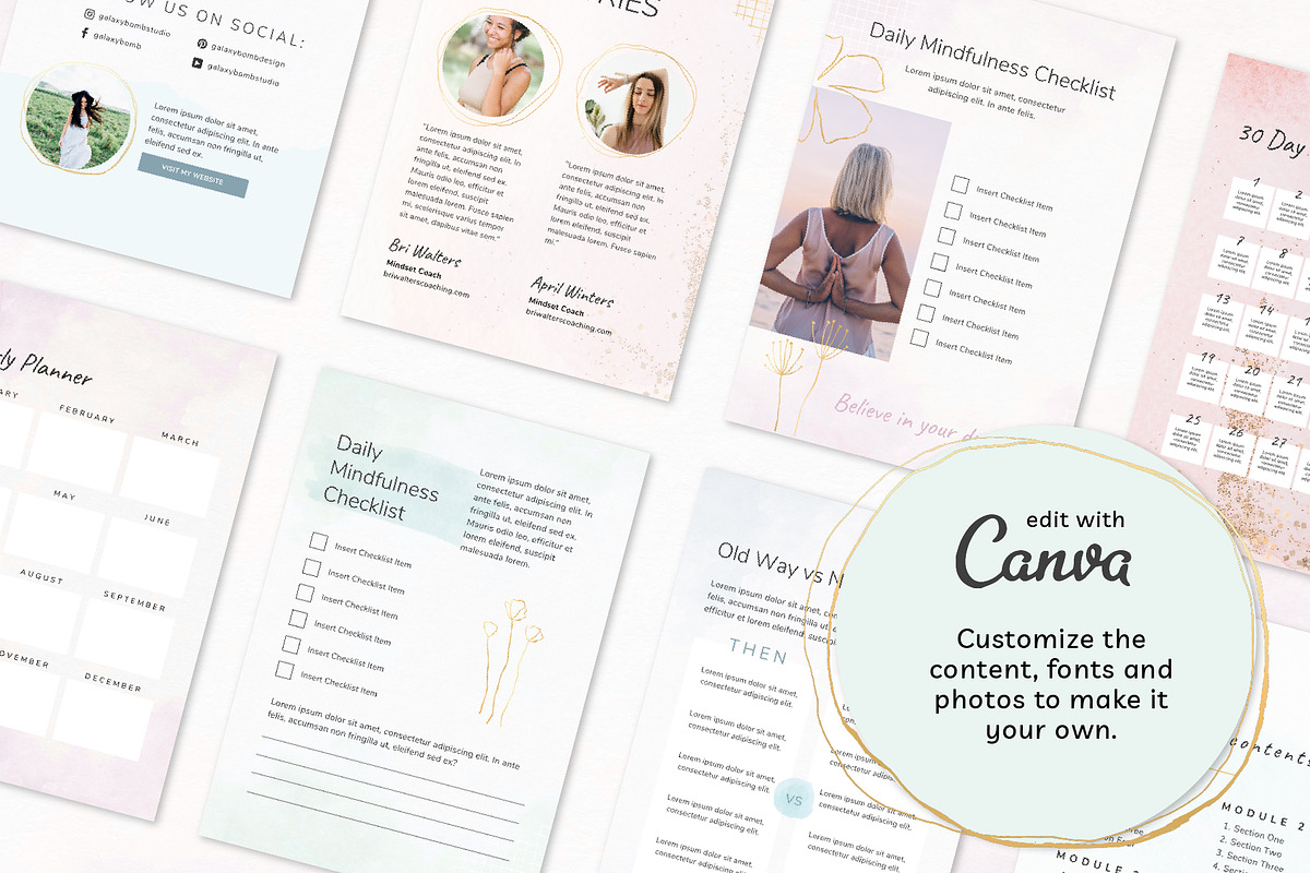 Coaches Workbook & eBook | Canva, a Magazine Template by Galaxybomb (Photo 3 of 18)