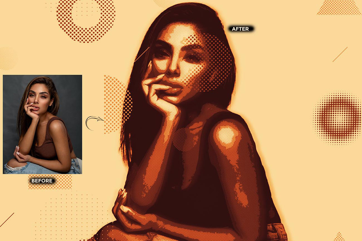 VECTOR POSTER POP FX Ps Action, an Action Add-On by Studio Retouch (Photo 2 of 10)
