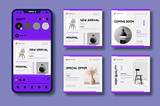 Clean Social Media Layout Set, a Social Media Template by MightyDesign (Thumbnail 2 of 7)