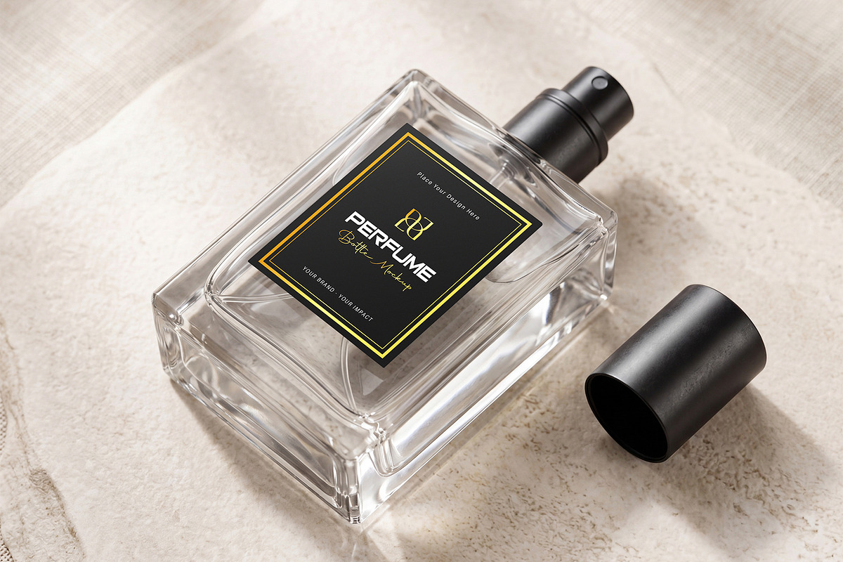 Luxury Perfume Bottle Mockup, a Packaging Mockup by graphypix (Photo 1 of 4)