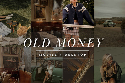 20 Old Money Lightroom Presets, a Preset Add-On by TheWayfarerShoppe