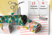Set of seamless abstract patterns., a Pattern Graphic by DeMih (Thumbnail 4 of 11)