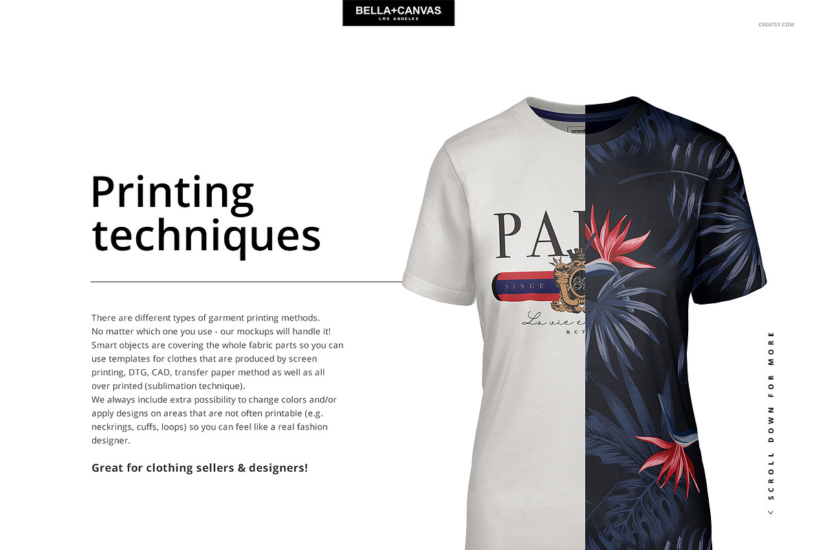 Bella Canvas 3001 Mockup Set (women), a Shirt Mockup by creatsy5 (Photo 3 of 5)