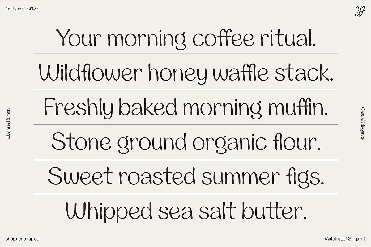 YJ Warm Folk, a Handwritten Font by YENTY JAP CO (Photo 6 of 24)