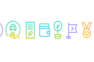 Colorful icons representing various, an Illustration by ZinetroN