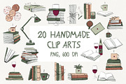 BOOK LOVER SET AND A BONUS, an Illustration by YULIYA MART DESIGN (Thumbnail 2 of 10)