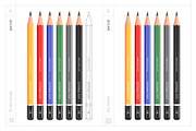 Vector Pencils with Editable Text, an Object Graphic by Side Project (Thumbnail 3 of 5)