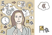 6 vectors with business people, a Person Illustration by Crowhouse (Thumbnail 3 of 4)