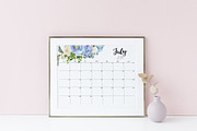 Large Calendar 2019 Printable PDF, a Stationery Template by EasyLifePlanners (Thumbnail 4 of 11)