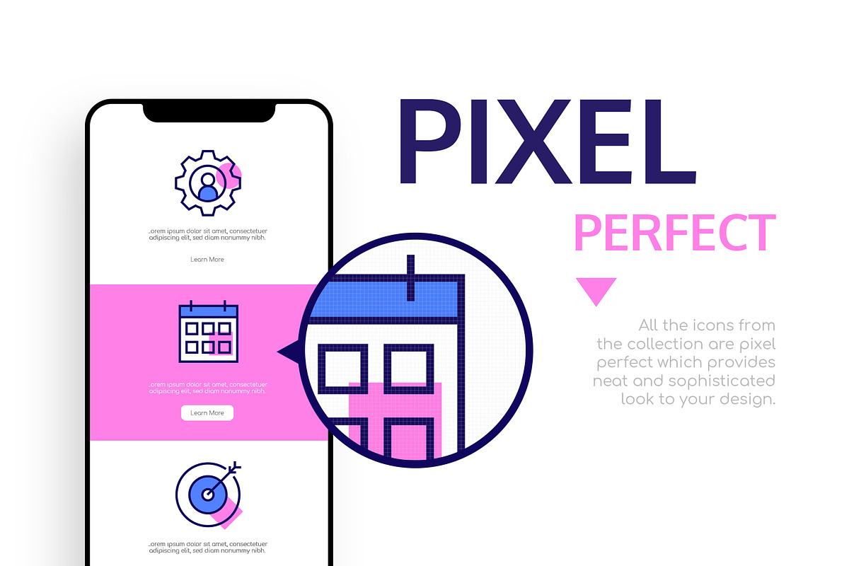Line design icons with color filling, an Outline Icon by Boyko Pictures (Photo 2 of 10)