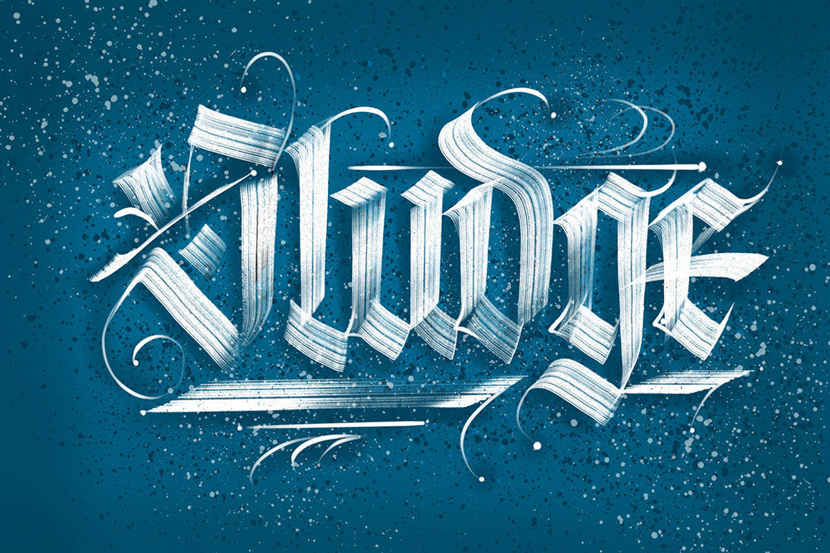 Blackletter Dry Brushes - Procreate, a Brush Add-On by Jake Rainis (Photo 9 of 11)