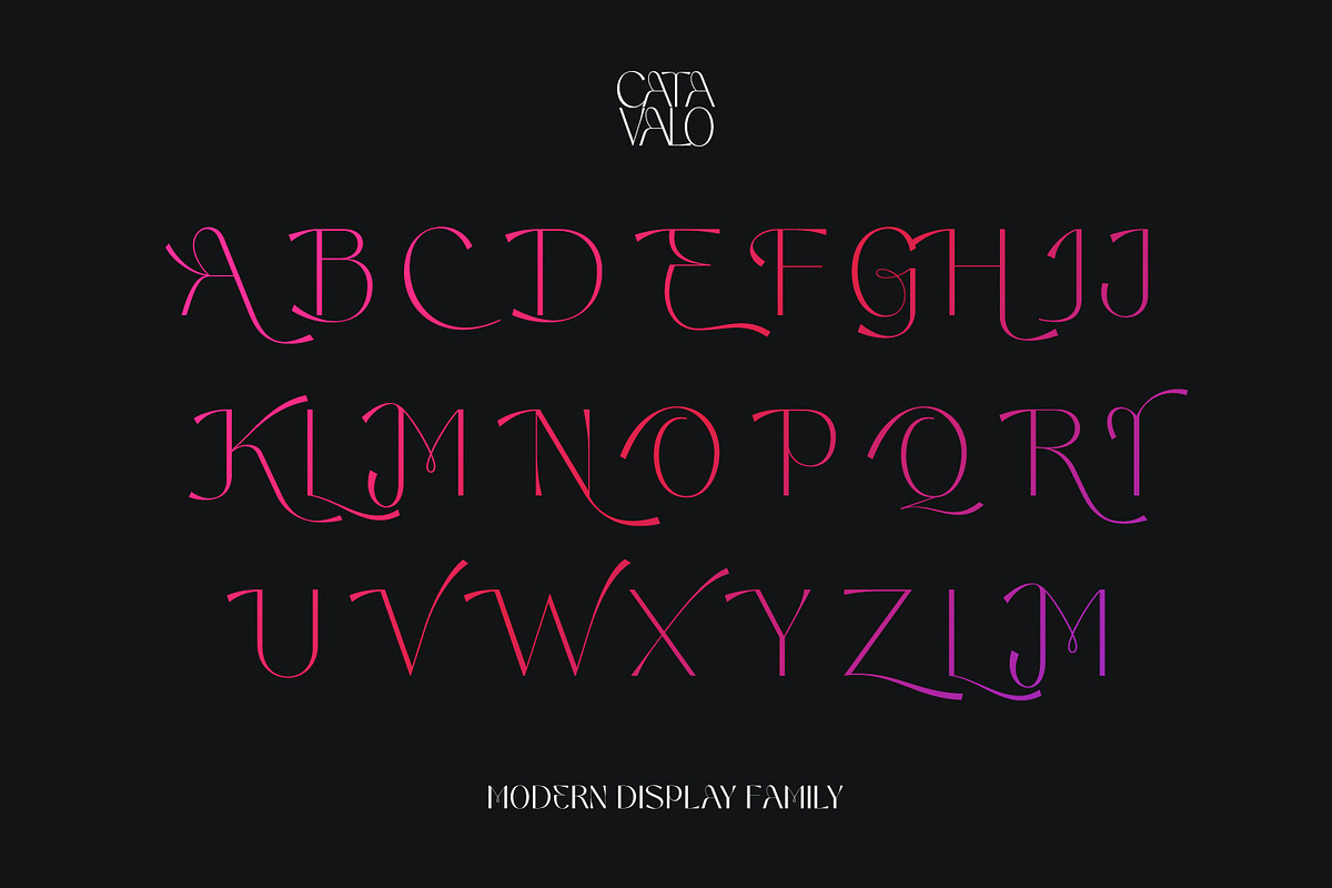 Catavalo - Modern display family, a Font by creativemedialab (Photo 8 of 23)