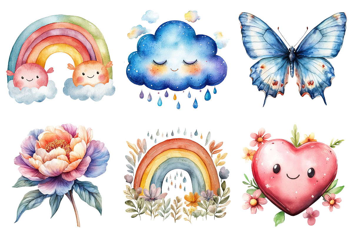 Watercolor Baby Clipart Bundle, an Illustration by Daily.Designs (Photo 5 of 5)