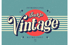Back To Vintage | Retro Vintage Font