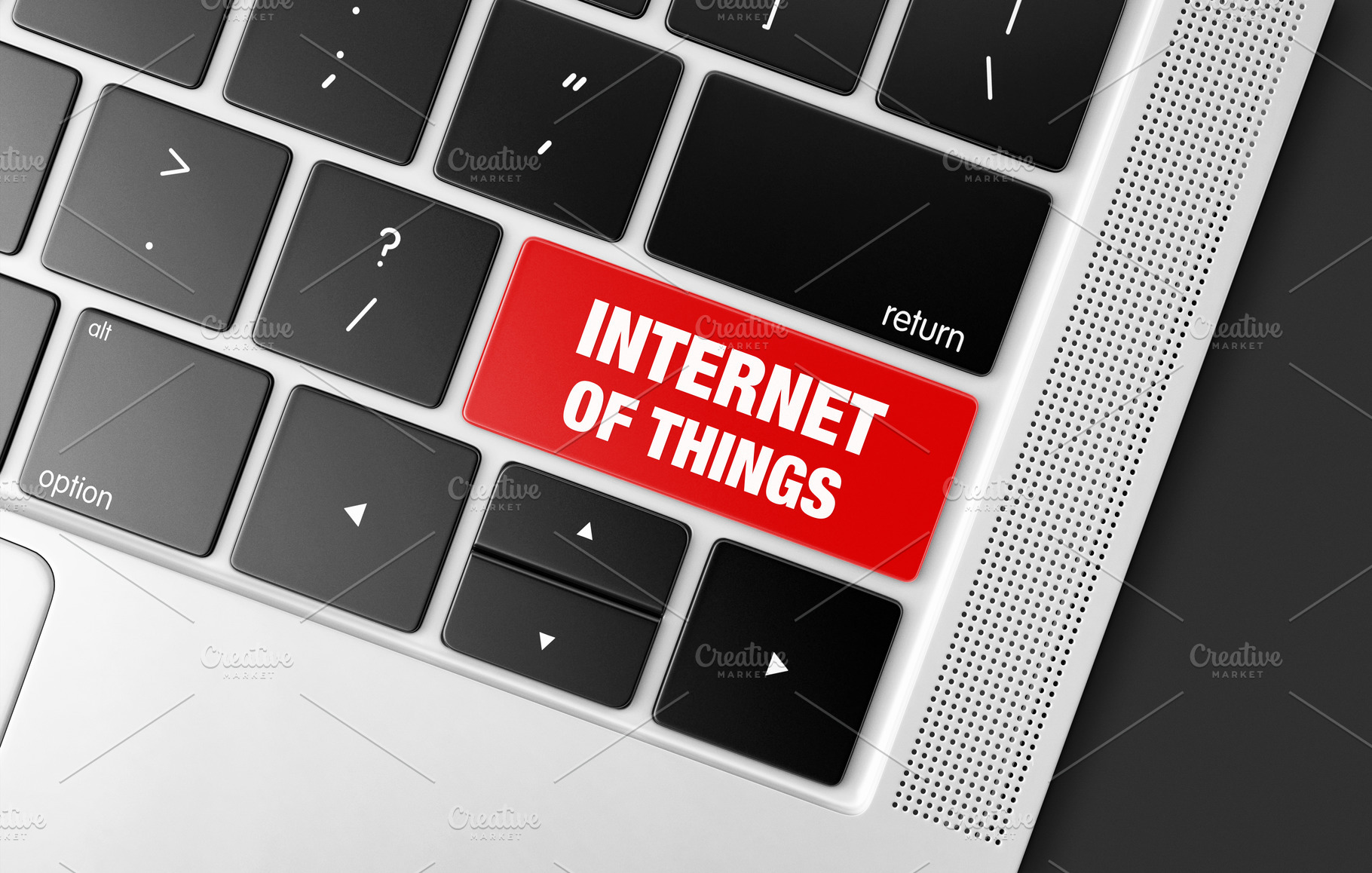 Internet of things key on keyboard, a Technology Photo by BOOCYS