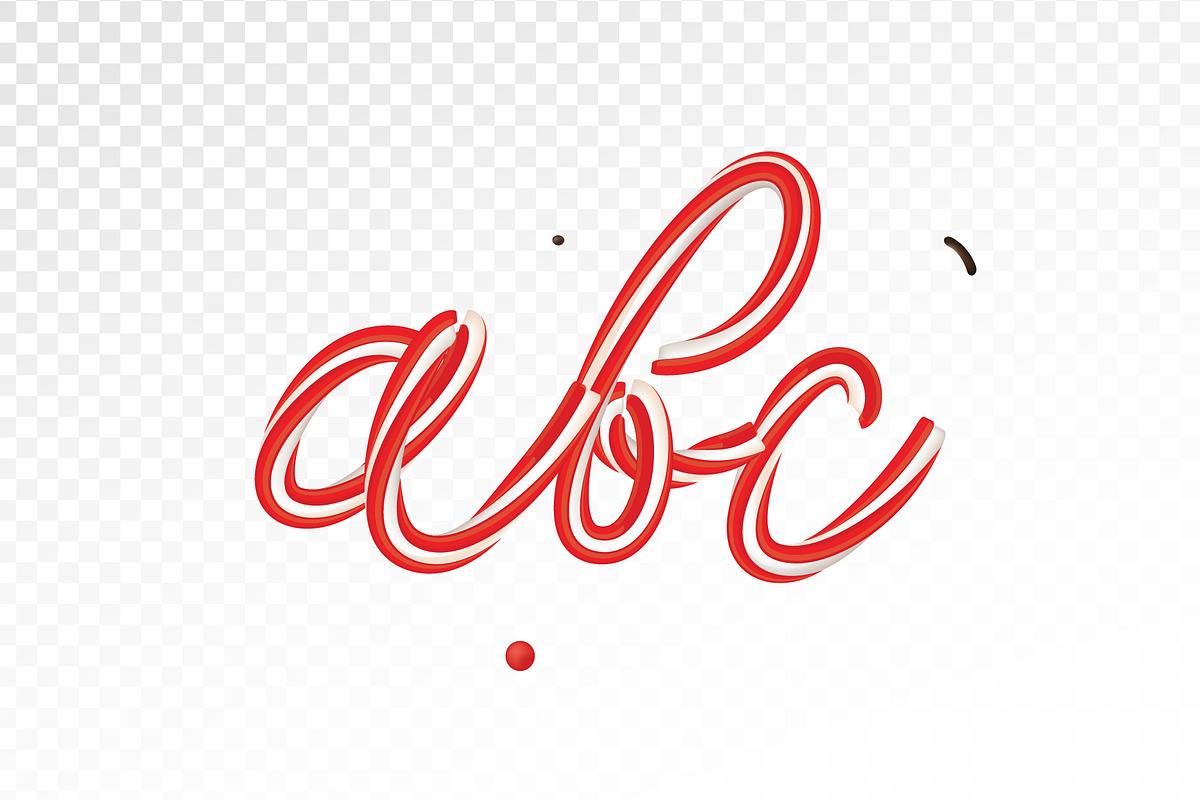 Christmas Candy Cane Alphabet, a Decorative Illustration by verywell (Photo 3 of 3)