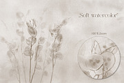 Lunaria – Botanical Wall Mural Set, a Wallpaper Graphic by Timofi Art (Thumbnail 4 of 9)