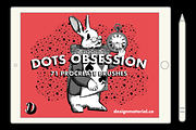 Dots Obsession Procreate Brushes, a Brush Add-On by Design Material Co. (Thumbnail 1 of 15)
