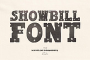 ShowBill Hand Drawn Western Font, a Slab Serif Font by Madeline ODonoghue Design (Thumbnail 6 of 10)
