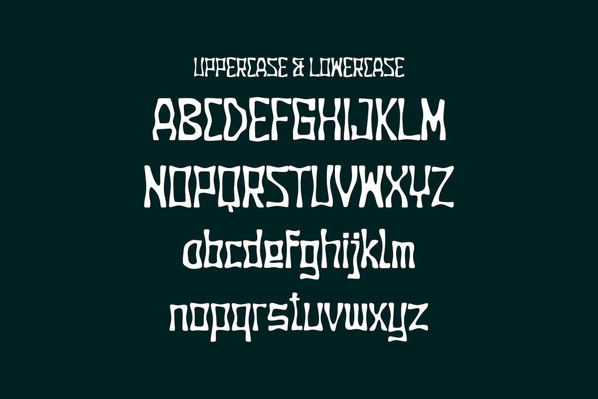 Burno - Funky Font, a Sans Serif Font by lelevien (Photo 2 of 4)