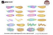 Procreate 24 Pretty Glitter Brushes, a Brush Add-On by Fashion Workshop Bkk (Thumbnail 2 of 8)