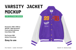 Varsity Jacket Mockup