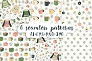 Winter Set, a Decorative Illustration by Marina Demidova (Thumbnail 2 of 7)