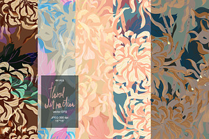44 floral abstraction vector set 2