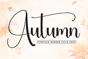 Autumn | Script Font, a Handwritten Font by Scratchones (Thumbnail 1 of 9)