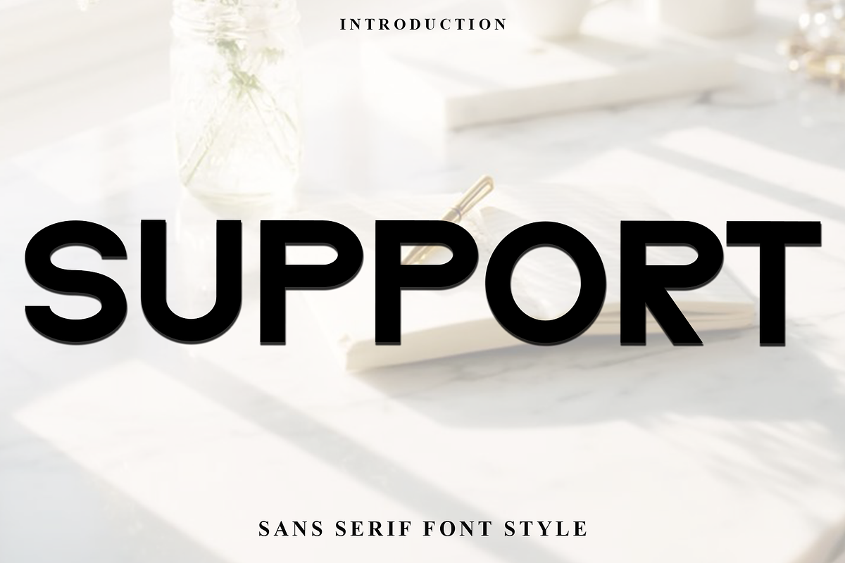 Support, a Script Font by InermediaSTUDIO (Photo 1 of 7)