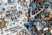 Nautical Cartoon Doodle Pack, a Decorative Illustration by BALABOLKA (Thumbnail 1 of 10)