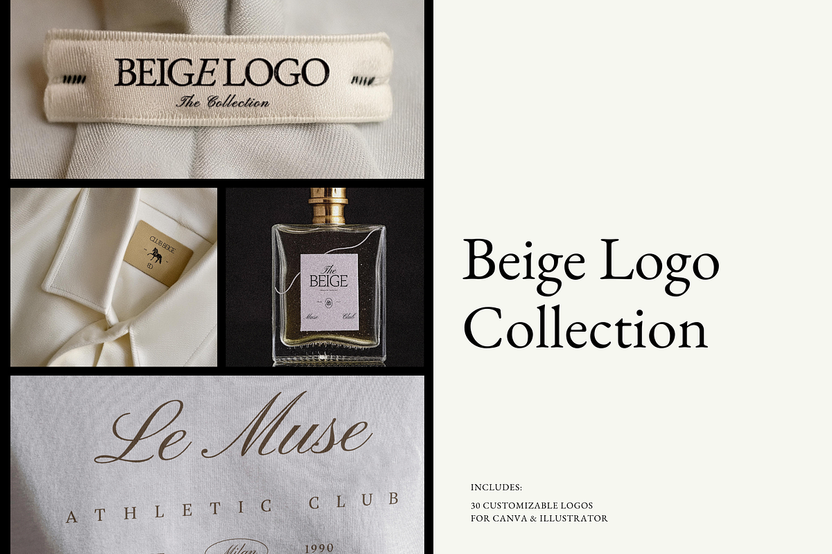 BEIGE | Logo Collection, a Branding & Logo Template by Duet Atelier (Photo 1 of 12)