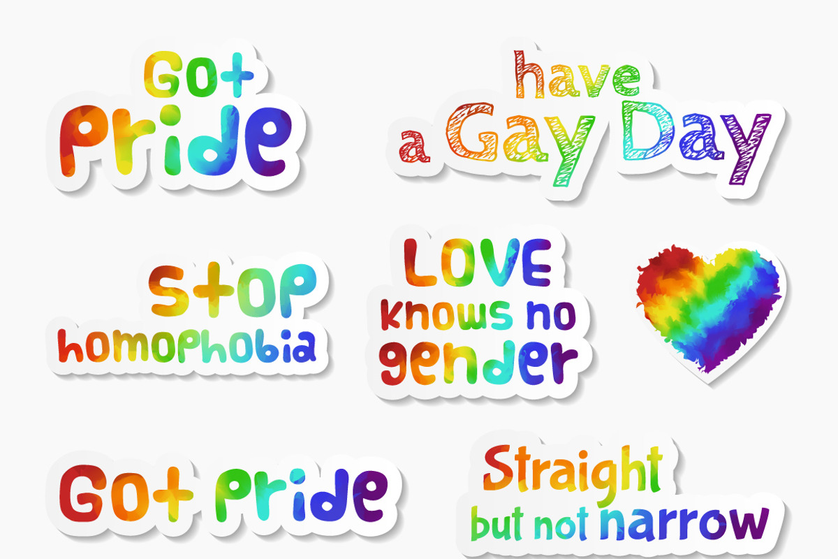 LGBT pride set, an Illustration by ekmelica (Photo 3 of 5)
