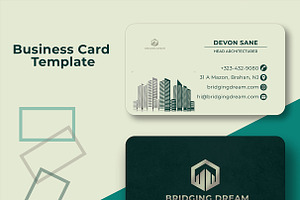 Creative Business card, a Business Card Template by kamalrawat_gd