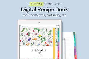 Digital Recipe Book for Goodnotes
