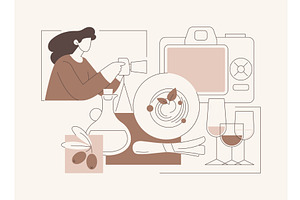 Food photography isolated cartoon, a Person Illustration by Visual Generation