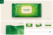 Wet Wipes Pack Mockup Set, a Packaging Mockup by Country4k (Thumbnail 1 of 4)
